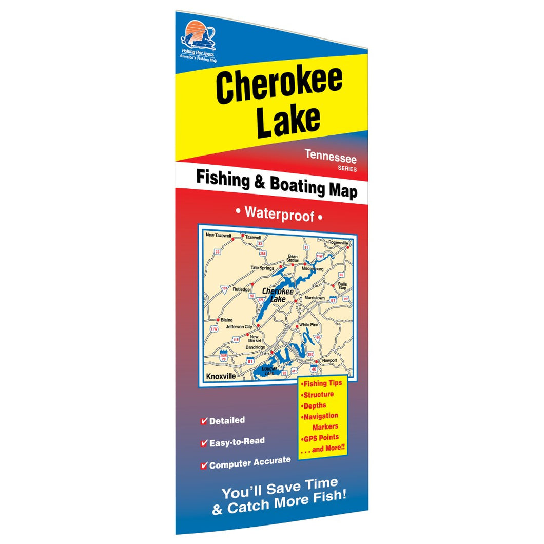 Cherokee Lake (Tennessee) Fish Map