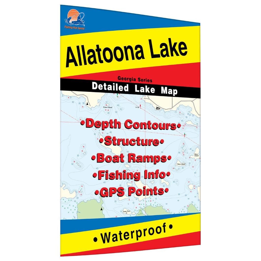 Allatoona Lake Fishing Map