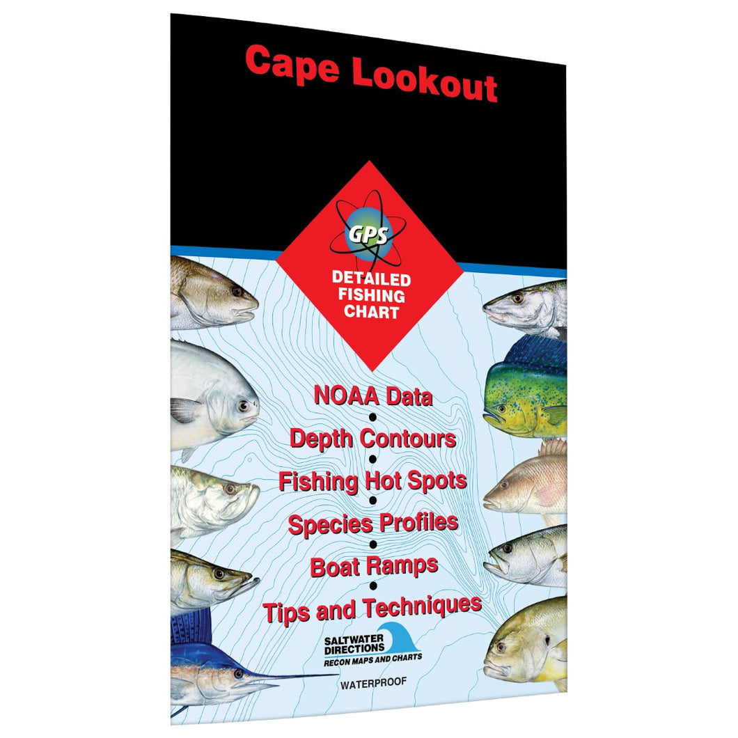 Cape LookoutBogue Sound to Drum Inlet Inshore Fishing Map