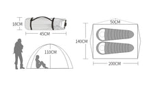 Load image into Gallery viewer, Hewolf Outdoor 2-Man 4-Season Camping Tent - Double Layer Waterproof Ultralight
